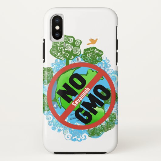 Een gepersonaliseerde niet genetisch gemodificeerd Case-Mate iPhone case (Achterkant)
