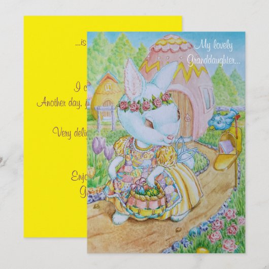 EEN GEpersonaliseerde PAASKAART VOOR EEN KLEINDOCH Feestdagenkaart (Voorkant / Achterkant)