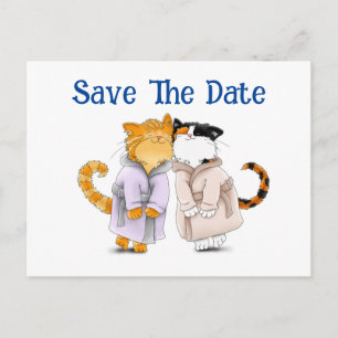 Een gepersonaliseerde Save The Date Cool Cats ansi Briefkaart
