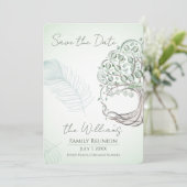 Een gepersonaliseerde Uitnodiging van de Reunion v (Staand voorkant)