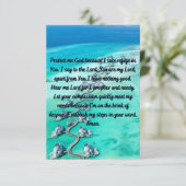 Een geprezen Wenskaart voor bescherming en vrede Kaart (Staand voorkant)