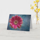 Een Gerbera bloemenkaart Kaart (Gele Bloem)