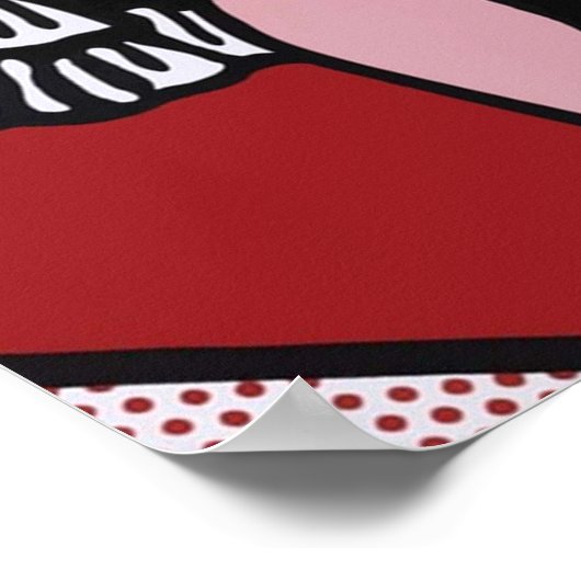 Een gerenoveerde en vectoriseerde Marilyn pop kuns Poster (Hoek)