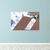 Een gerepareerde zonnearray canvas afdruk (Insitu (Houten vloer))