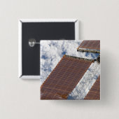 Een gerepareerde zonnearray vierkante button 5,1 cm (Voorkant /achterkant)