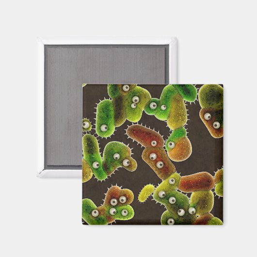 Een Germafobe's Nightmare City van Germs Magneet (Voorkant / Achterkant)