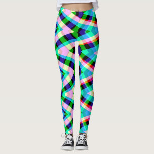 Een geruit patroon "Ratti_Creative_Arts" Leggings