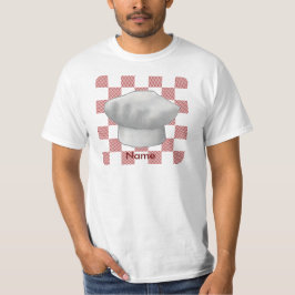 Een geruite koksmuts t-shirt