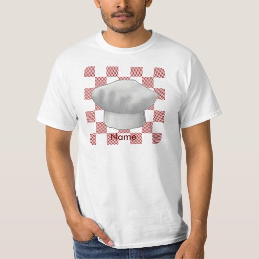 Een geruite kookmuts t-shirt (Voorkant)