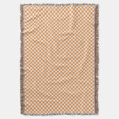 Een geruite plaid deken met oranje (Voorkant Verticaal)