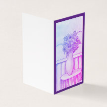 Een geschenk van bloemen - paars