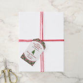 "een geschenk van gastronomische goedheid" Kerstmi Cadeaulabel (Met Touw)