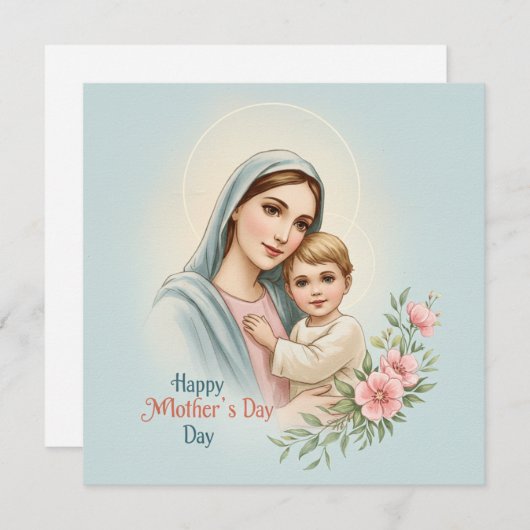 Een geschenk van God – Moederdag kaart (Voorkant / Achterkant)