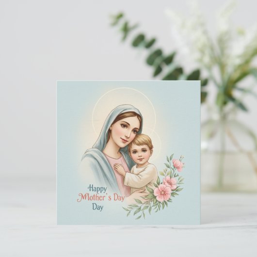 Een geschenk van God – Moederdag kaart (Staand voorkant)