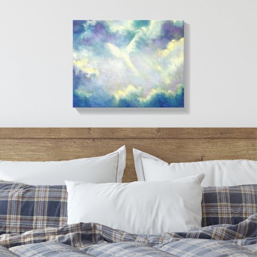 Een geschenk van Heaven Angel Art Print op doek (Insitu (Slaapkamer))
