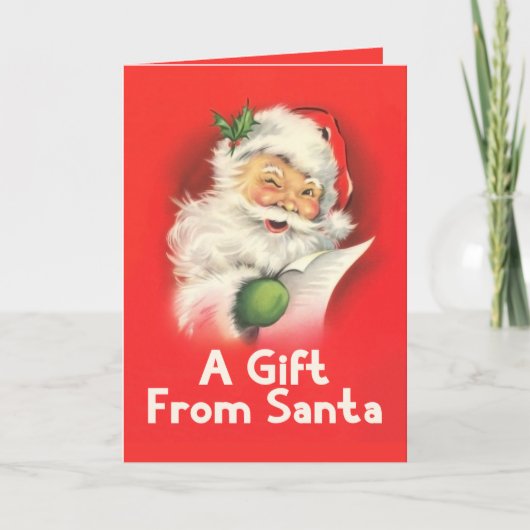 Een Geschenk van Sinterklaas Antiek Kaart (Voorkant)