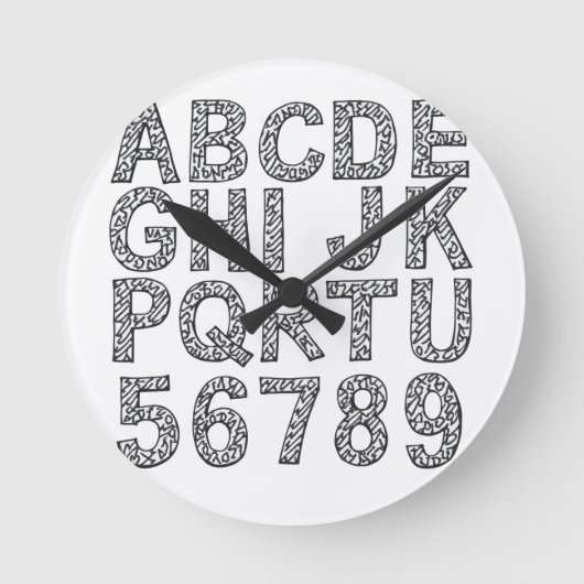 Een geschenk vol oprechtheid ronde klok (Voorkant)