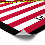 Een geschiedenis van de Amerikaanse vlaggen Poster (Hoek)