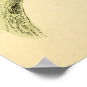 Een geschiedenis van de Britse vogels 1863 BLACK W Poster (Hoek)