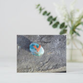 Een geschilderde hartrock briefkaart (Staand voorkant)