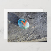 Een geschilderde hartrock briefkaart (Voorkant / Achterkant)