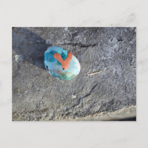 Een geschilderde hartrock briefkaart