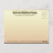 een geschilderde hemel weggooien briefkaart (Achterkant)