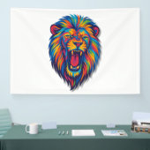 Een geschilderde leeuw banner (Beurs)