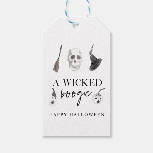 Een geschoold Boogie | Happy Halloween Cadeaulabel (Voorkant)
