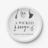 Een geschoold Boogie | Happy Halloween Papieren Bordje (Voorkant)