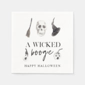 Een geschoold Boogie | Happy Halloween Servet (Voorkant)