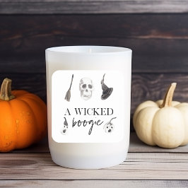 Een geschoold Boogie | Happy Halloween Vierkante Sticker