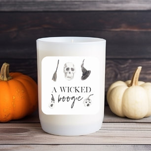 Een geschoold Boogie Happy Halloween Vierkante Sticker