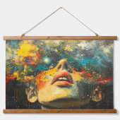 Een gesimuleerd universum hangend wandkleed (Voorkant)