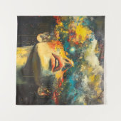 Een gesimuleerd universum wandkleed (Voorkant (horizontaal))