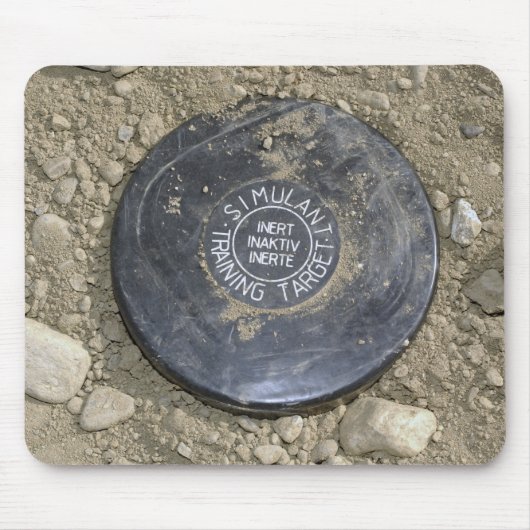 Een gesimuleerde landmijn muismat (Voorkant)