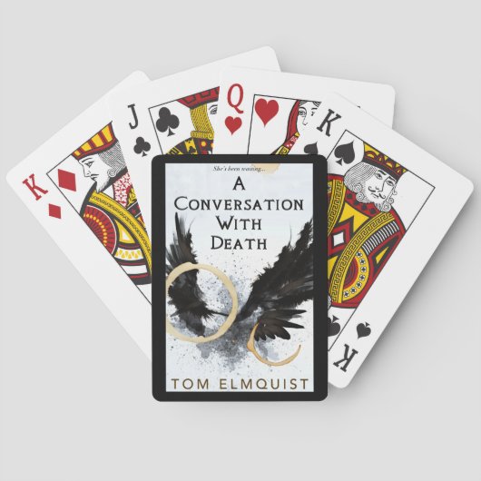 Een gesprek met de dood pokerkaarten (Achterkant)
