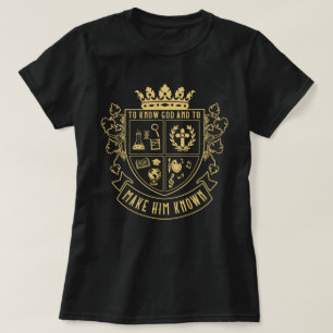 Een gesprek om God te kennen en Hem bekend te make T-shirt