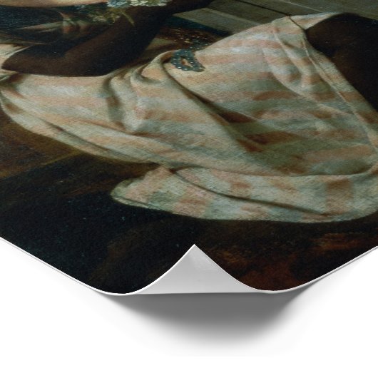 Een gesprek tussen meisjes, of twee meisjes poster (Hoek)