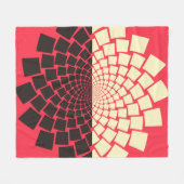 Een gestileerde bloem die uit water komt, of een s fleece deken (Voorkant (Horizontaal))