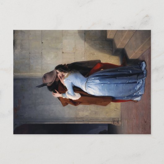 Een gestolen moment: een kus door de eeuwen heen briefkaart (Voorkant)