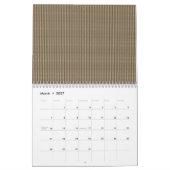 Een gestructureerd achtergrondpatroon in verschill kalender (Mar 2027)