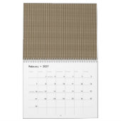 Een gestructureerd achtergrondpatroon in verschill kalender (Feb 2027)