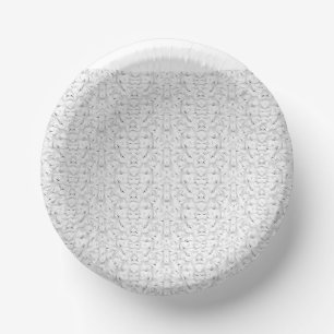 Een gestructureerd patroon met witte en grijze tin papieren kommen