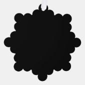 Een gestructureerde zwarte achtergrond vult de afb ornament kaart (Voorkant)