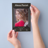 Eén gestuurde modelhoofd Comp/Zed-Kaart Flyer (Hand)