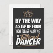 Een getatoeëerde danser is het ultieme in beroep. briefkaart (Voorkant / Achterkant)