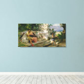 Een gevaarlijke les canvas afdruk (Insitu (Houten vloer))