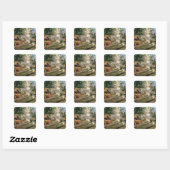 Een gevaarlijke les vierkante sticker (Vel)