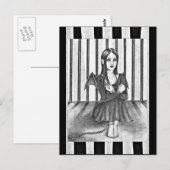 Een gevangen engel briefkaart (Voorkant / Achterkant)